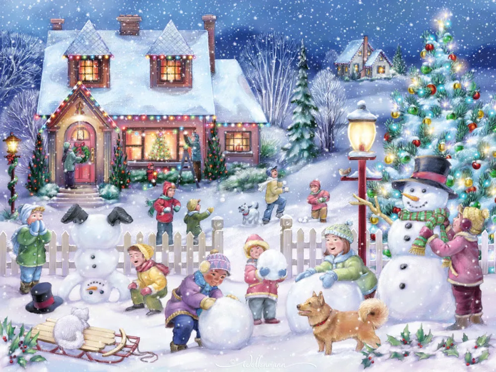 550 PC Snowman Celebration Puzzle