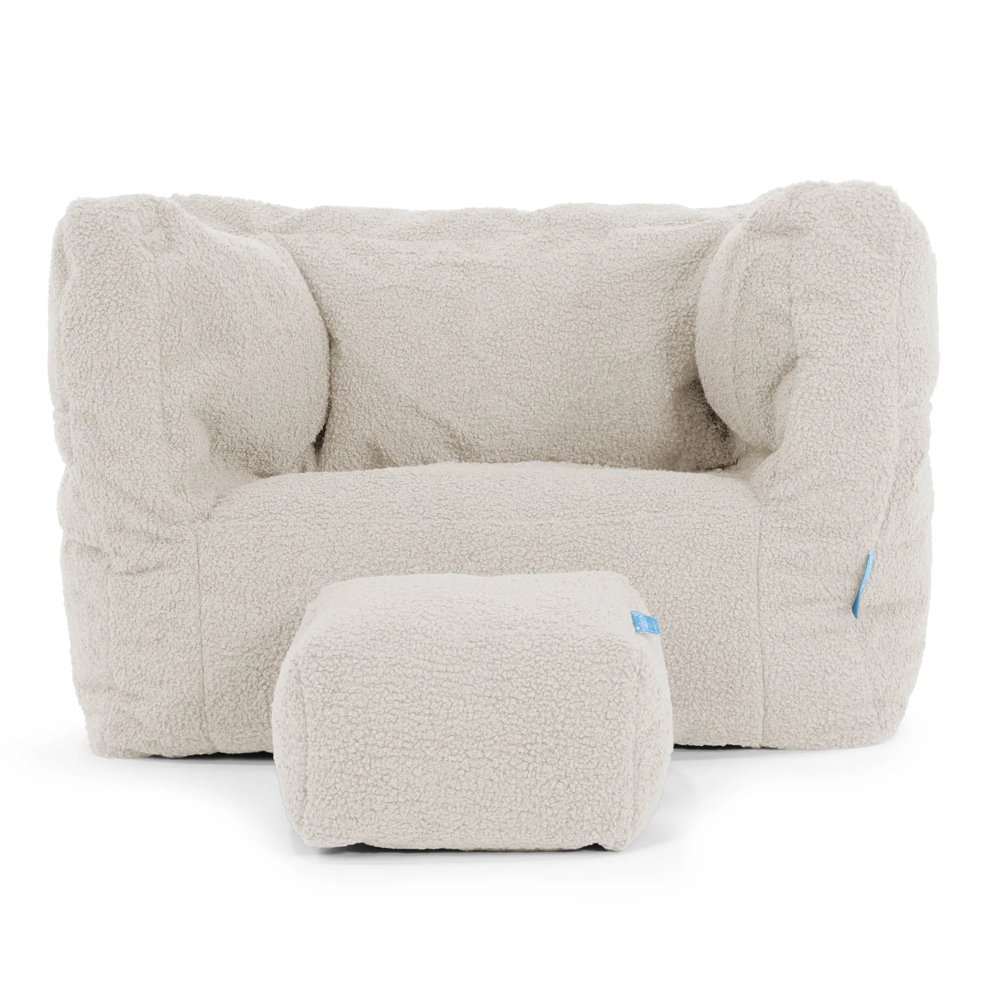 Albert Children's Bean Bag Armchair 1-5 yr - Boucle Ivory