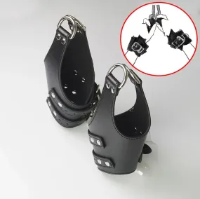 BDSM Suspension Wrist Cuffs, PU leather