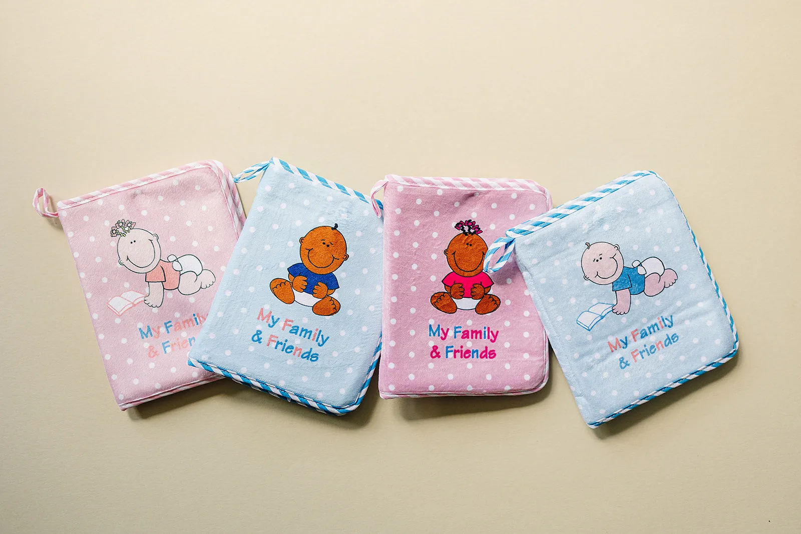 Blue Fleece Baby Boy Photo Album for Black, Brown, Multiracial Baby