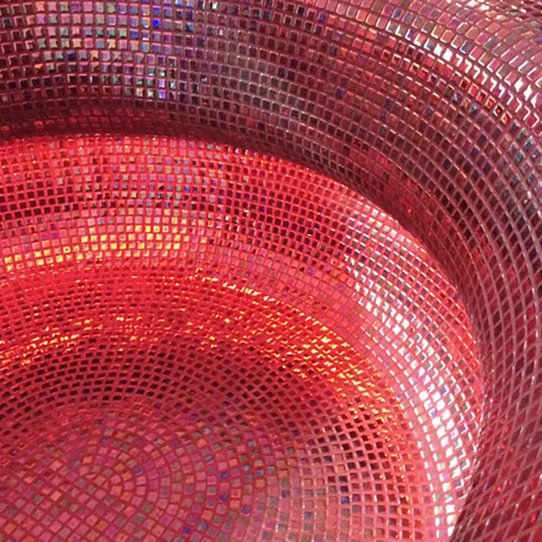 Crimson Reef, 1" x 1" - Glass Tile