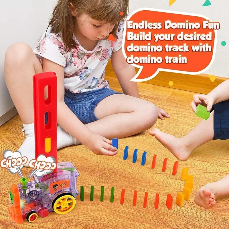 Electric Domino Train Set with Light & Sound