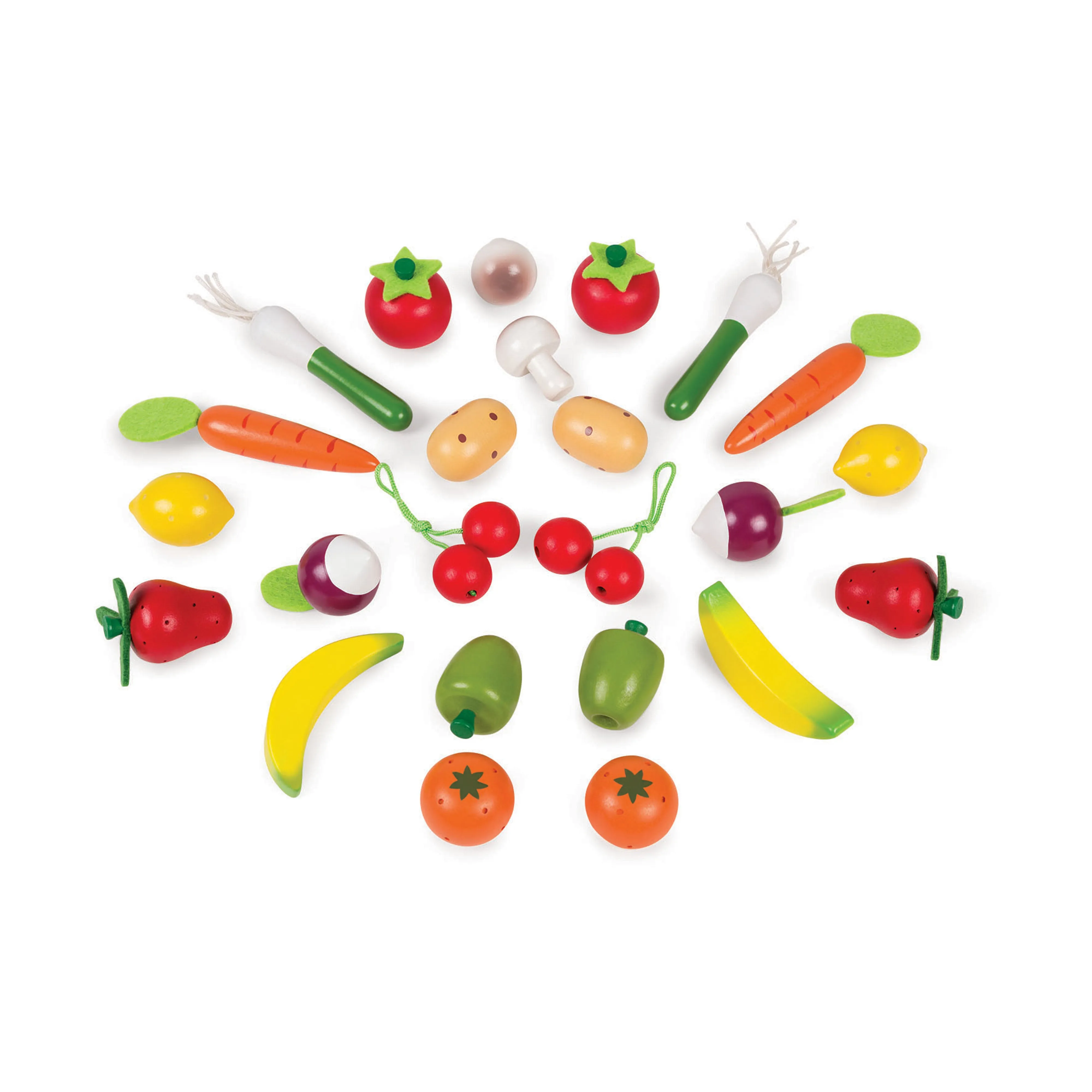 Janod Fruits and Vegetables Basket 24 pcs