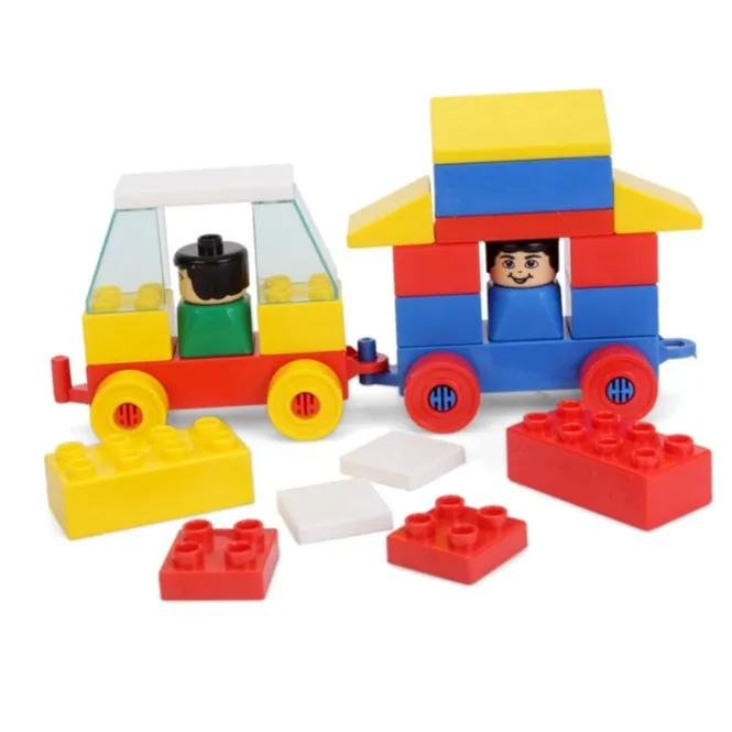 Kinder Blocks Car Set (Building Blocks Set) - 24 Pieces