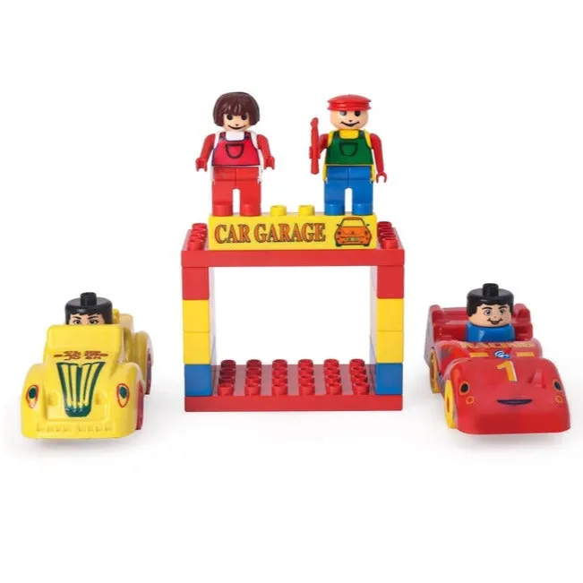 Kinder Blocks Garage (Building Blocks Set) – 21 Pieces