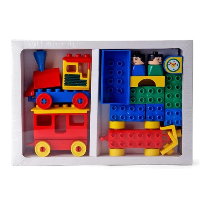 Kinder Blocks Junior Train Set (Building Blocks Set)