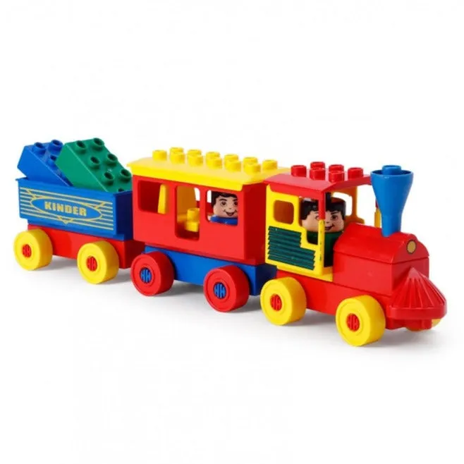 Kinder Blocks Junior Train Set (Building Blocks Set)