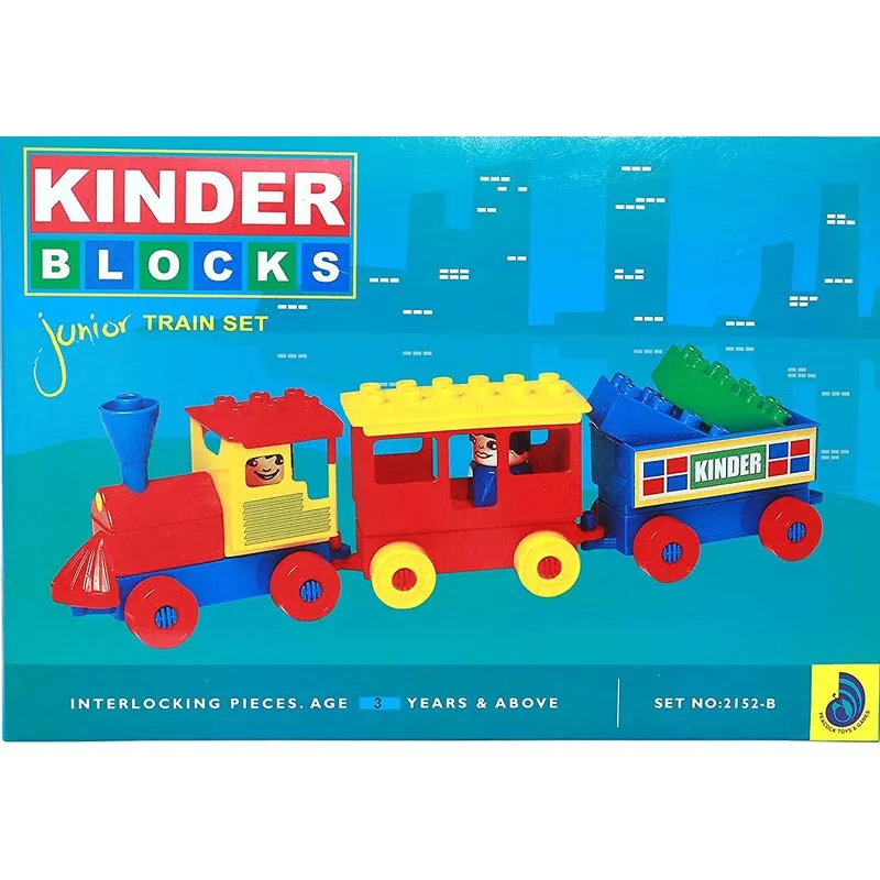 Kinder Blocks Junior Train Set (Building Blocks Set)