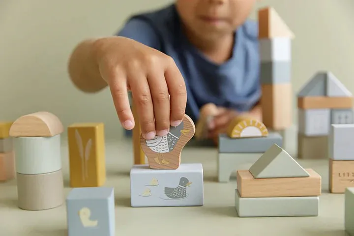 Little Dutch Building Blocks Blue