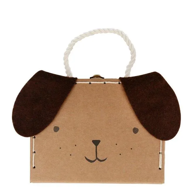 Meri Meri Stripy Puppy Mini Suitcase Doll