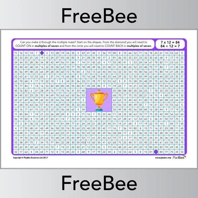 Multiple Mazes 7x table