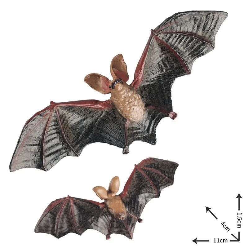 New Simulation Animal Bat Model Action Figures PVC Miniature Lovely Kids Toys Collection Cognition For Children Christmas Gifts