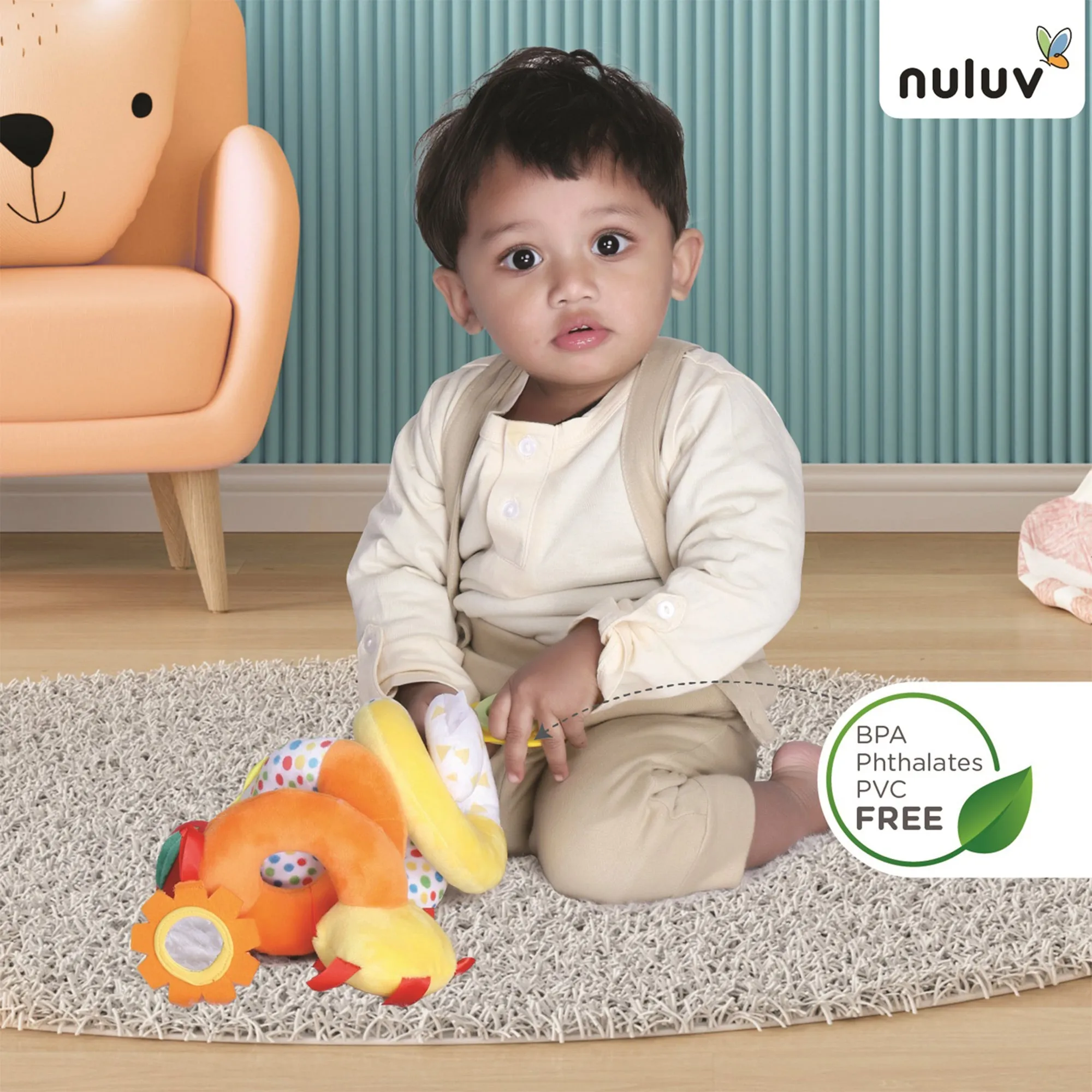 Nuluv Fruits Spiral 3  Months Multicolor
