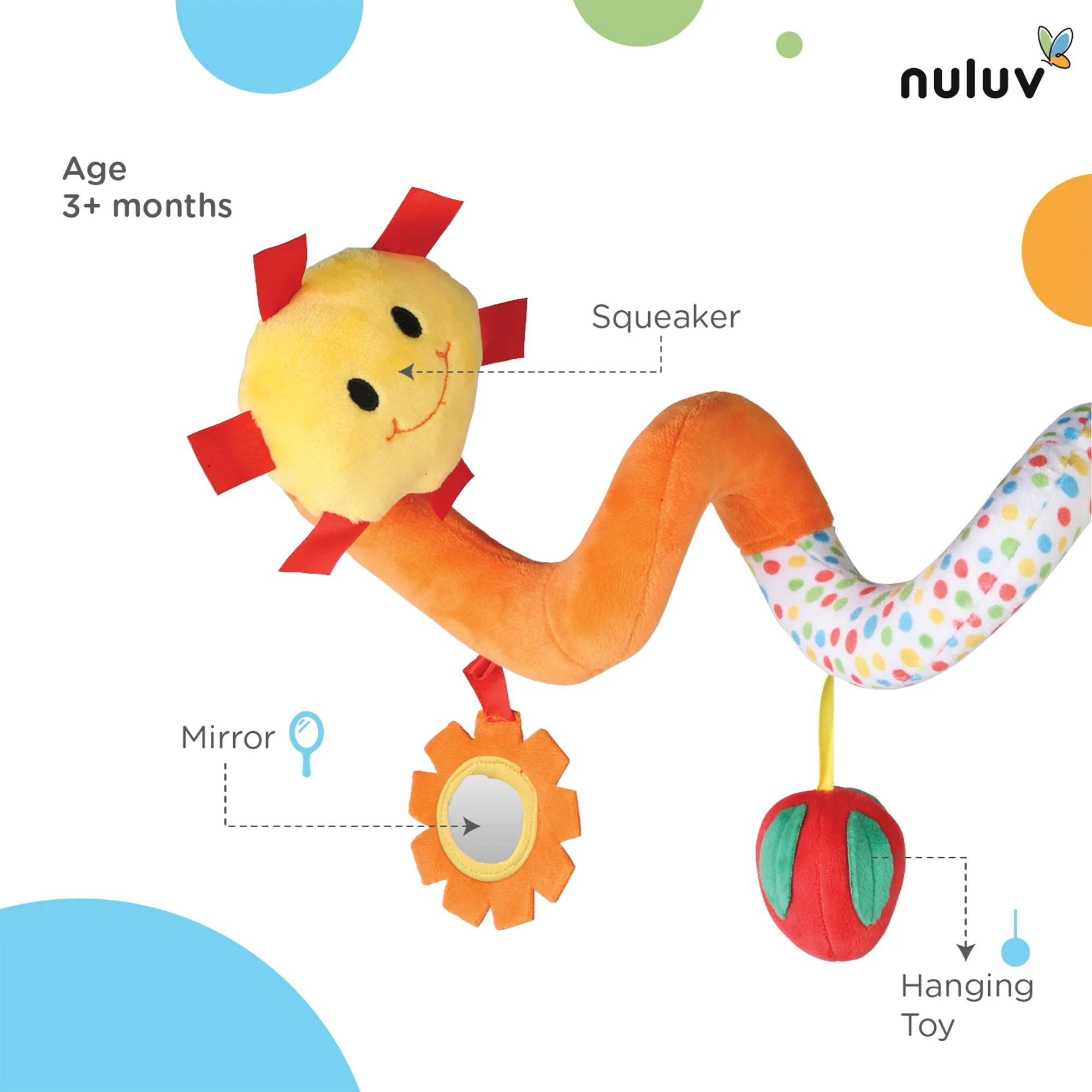 Nuluv Fruits Spiral 3  Months Multicolor