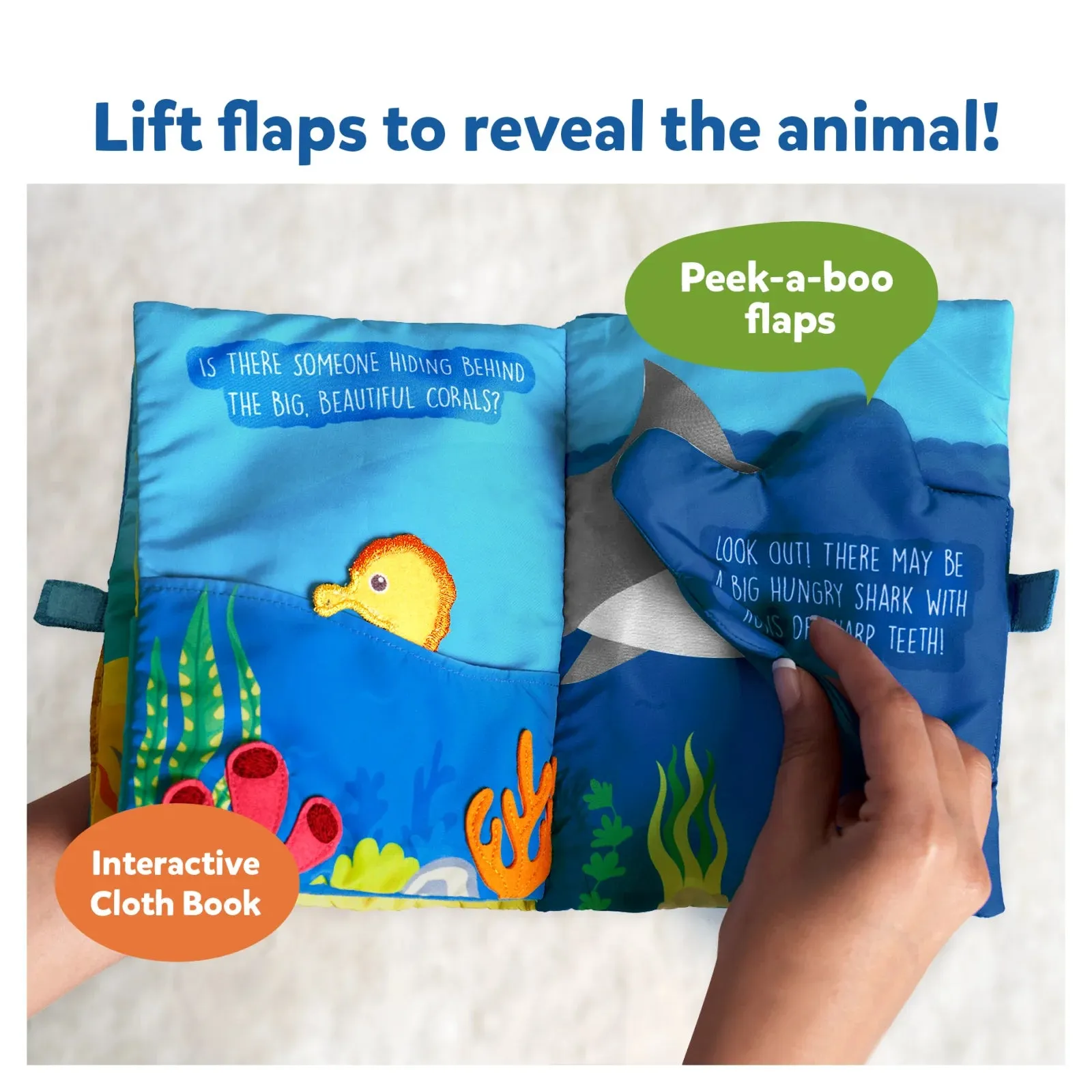 Peek-A-Boo: Under The Sea | Interactive Cloth Book (Ages 6  months)