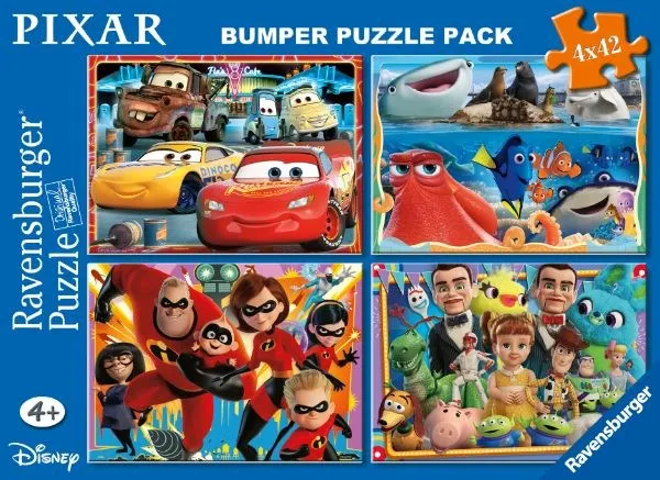 Ravensburger Disney Pixar 4x42pc Bumper Pack