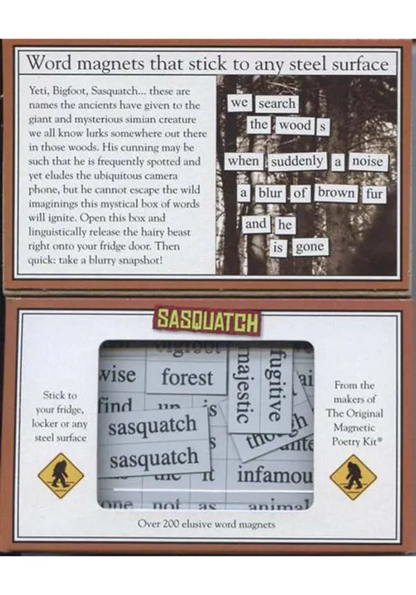 Sasquatch | MAGNETIC POETRY