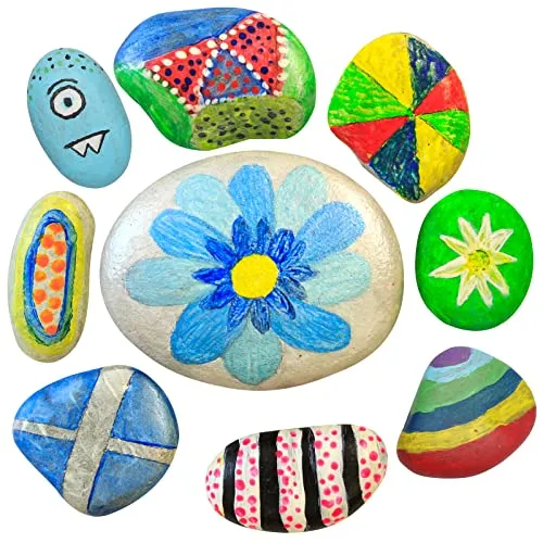 Stone painting set for children, colorful painting accessories set, creativity, arts and crafts