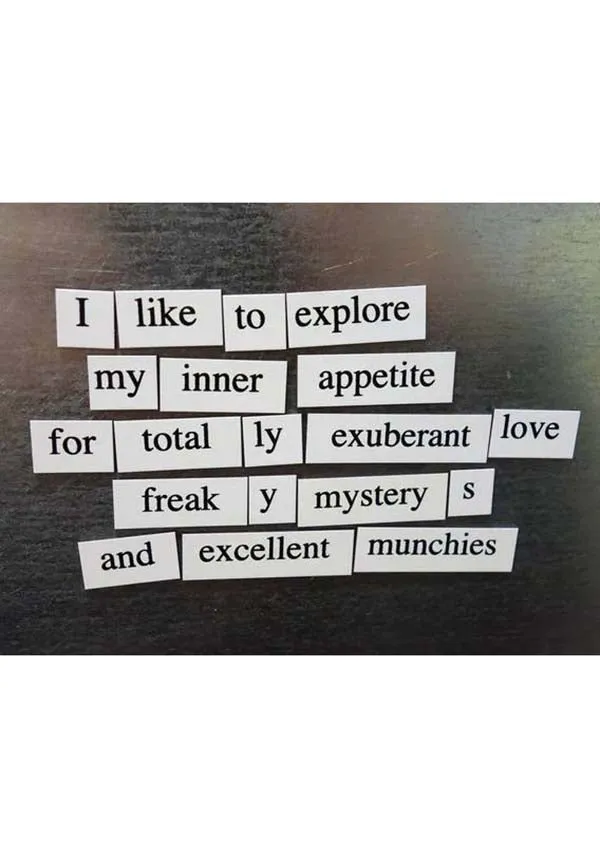 Stoner Poet | MAGNETIC POETRY