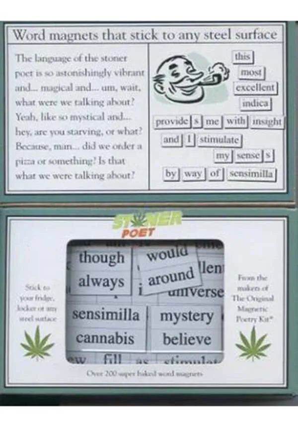 Stoner Poet | MAGNETIC POETRY