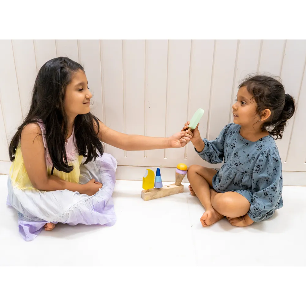 Wooden Icecream Stacking Toy